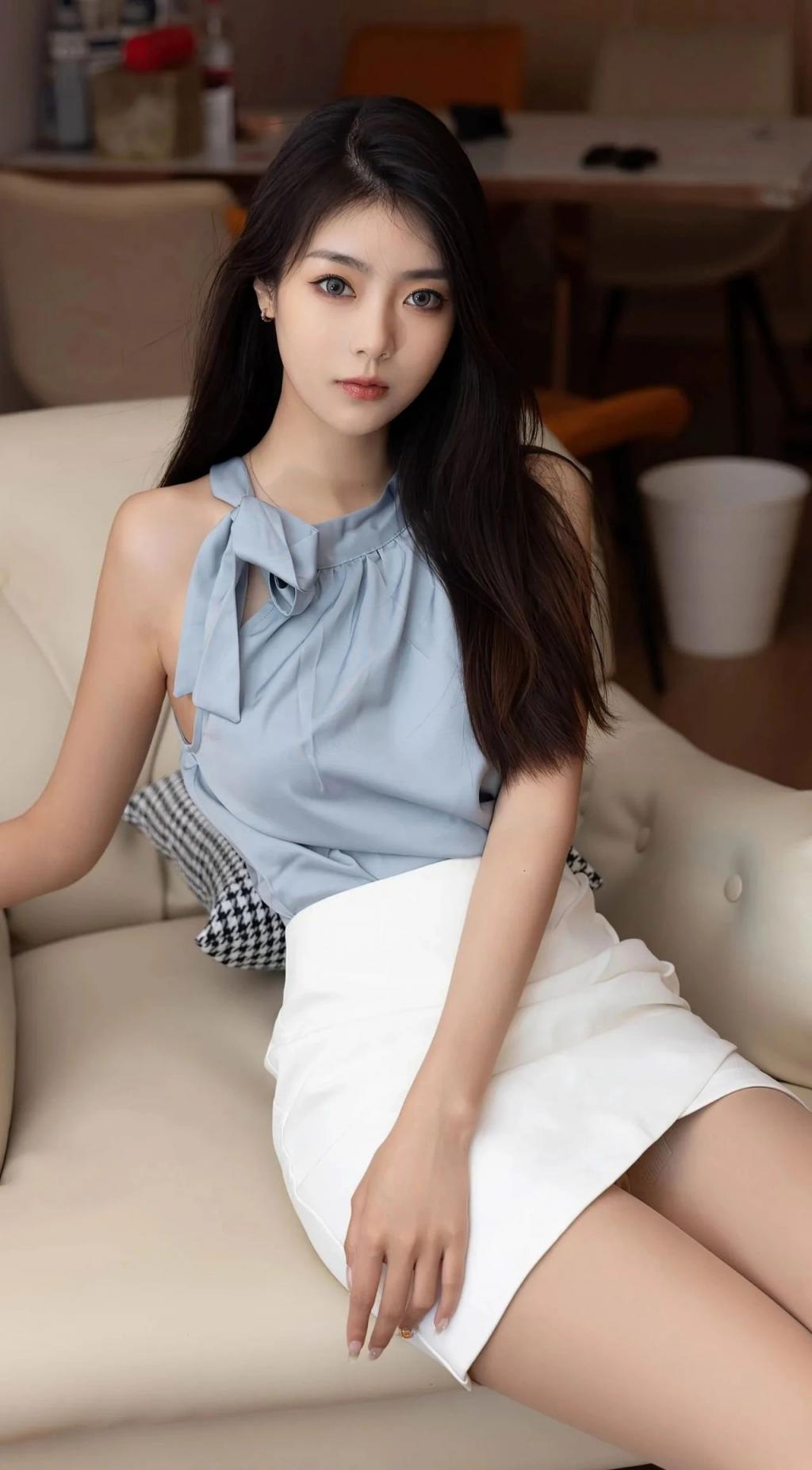 包臀裙，高跟肉丝大长腿