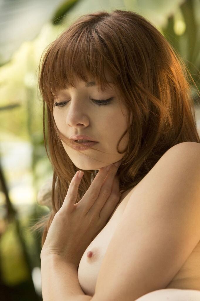 少女莱娜在她19岁的生日上做裸体模特