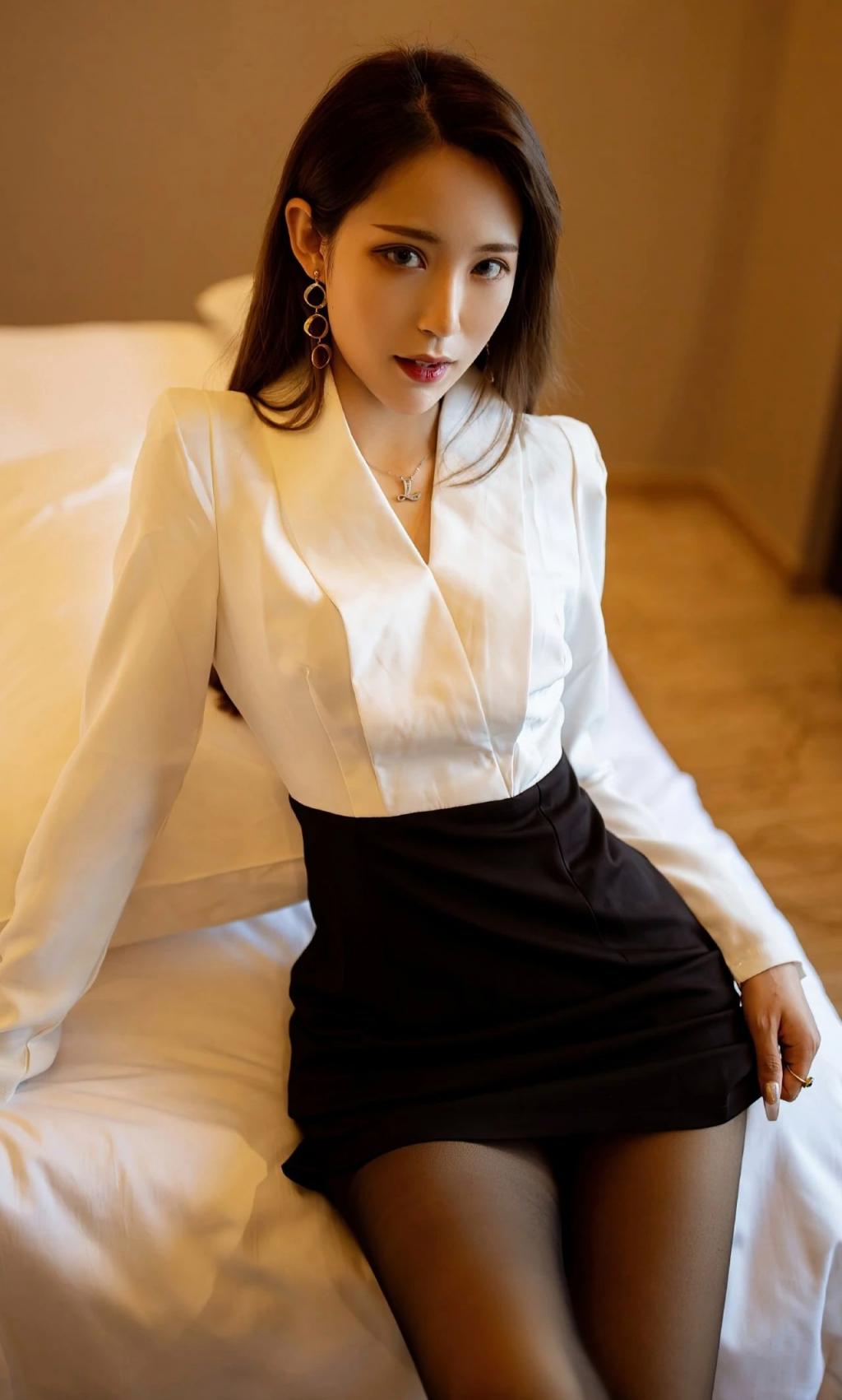 包臀裙高跟肉丝大长腿