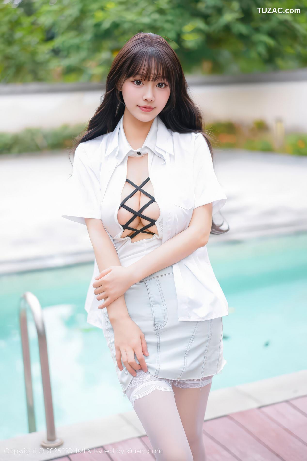 朱可儿-白衬衫白短裙情趣白丝