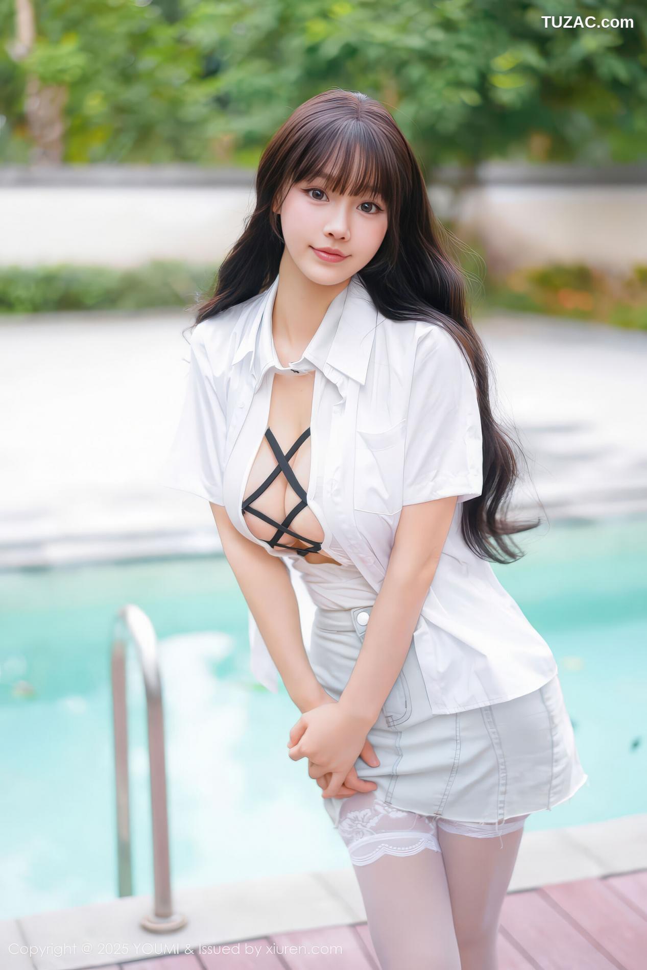 朱可儿-白衬衫白短裙情趣白丝