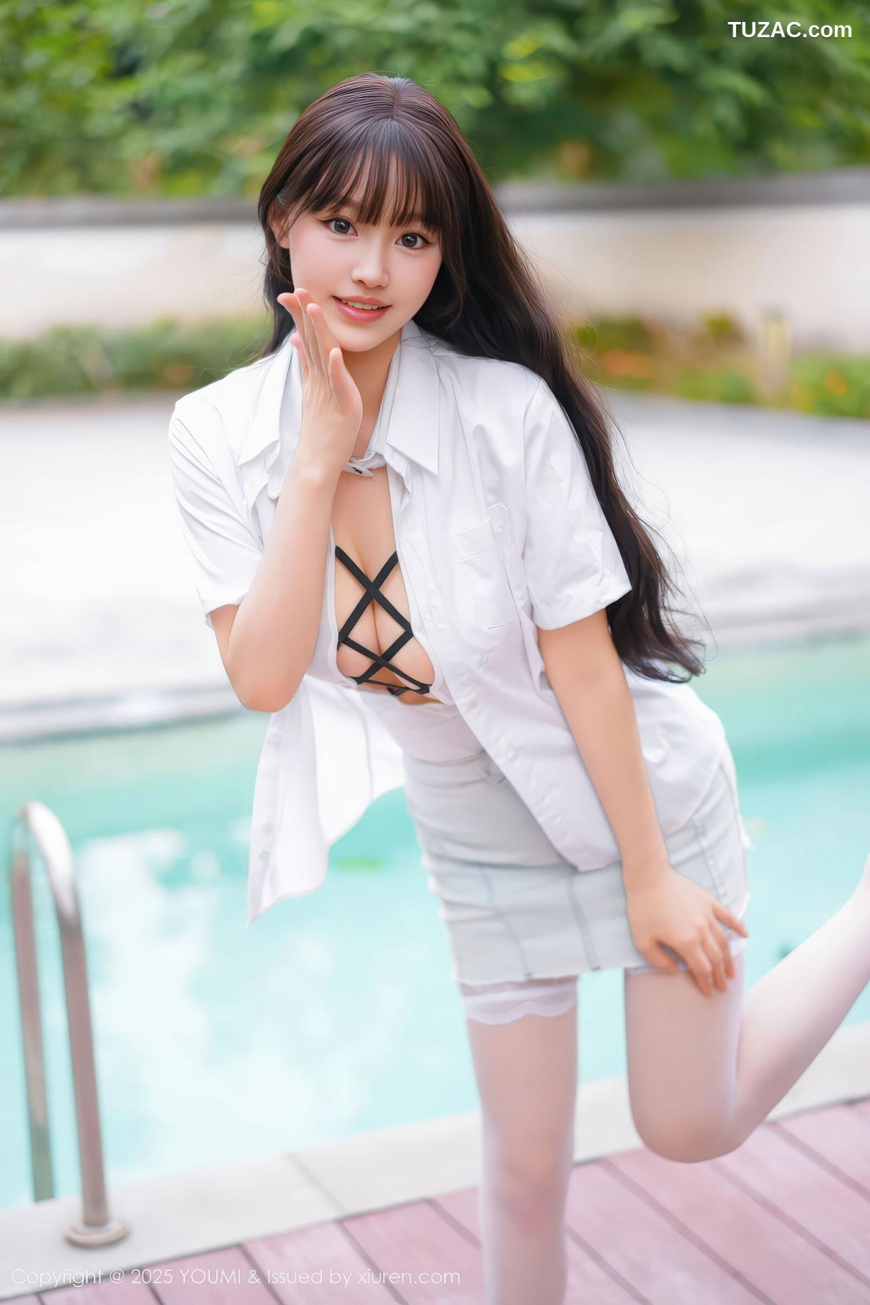 朱可儿-白衬衫白短裙情趣白丝