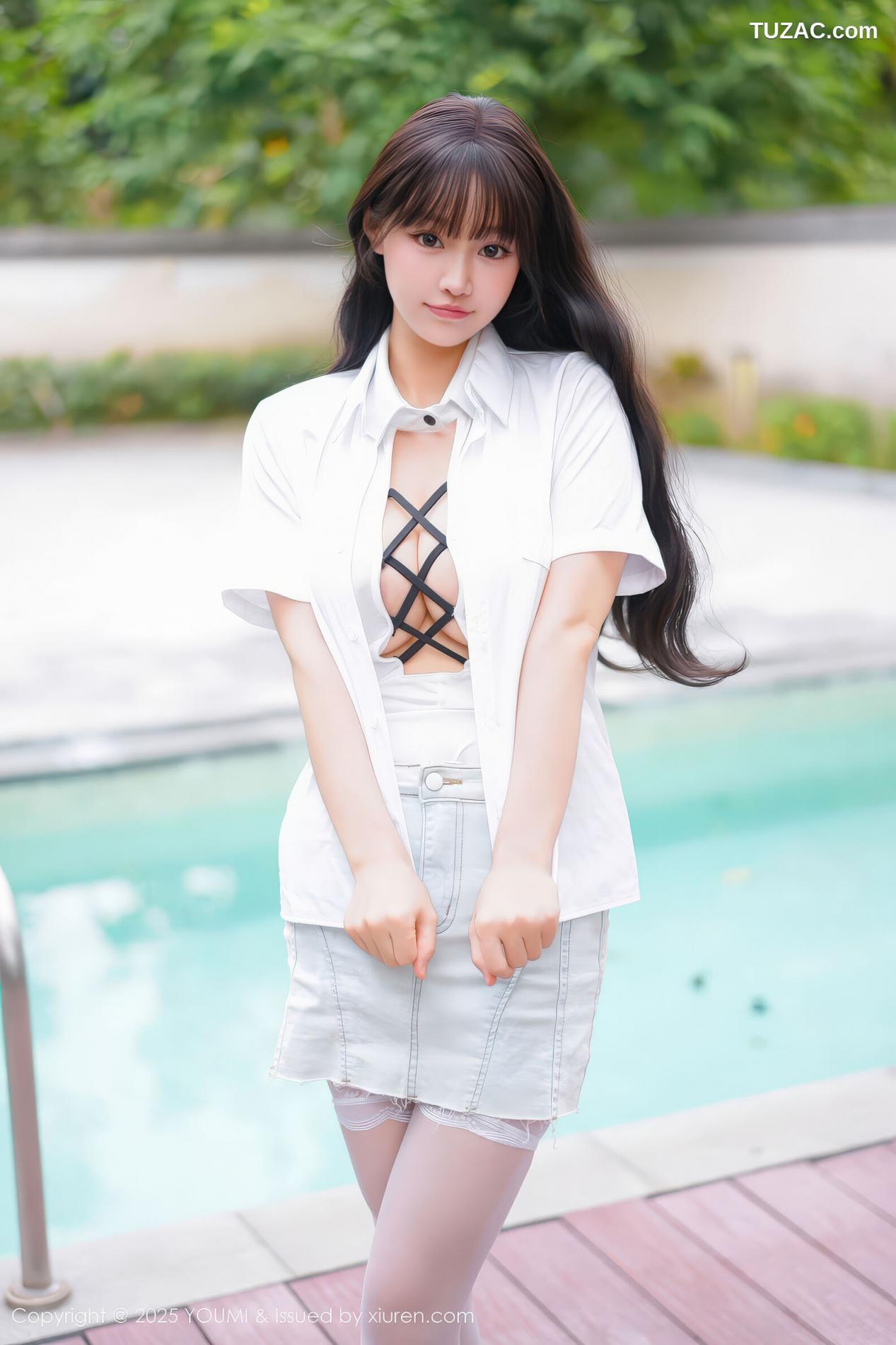 朱可儿-白衬衫白短裙情趣白丝