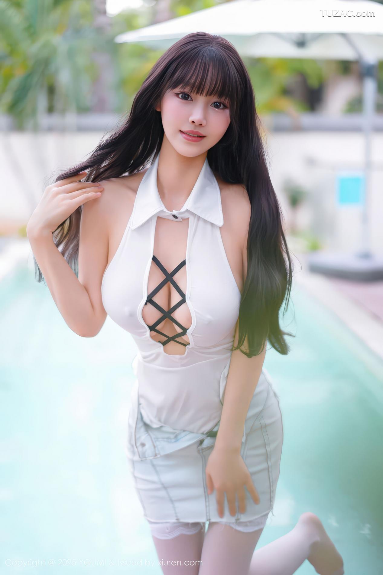 朱可儿-白衬衫白短裙情趣白丝