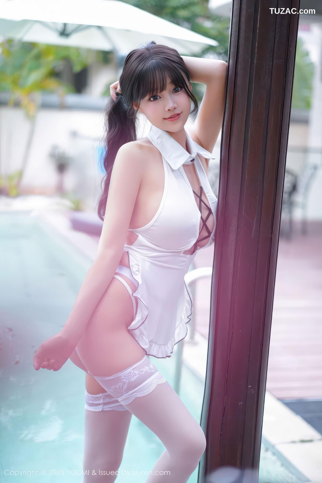 朱可儿-白衬衫白短裙情趣白丝